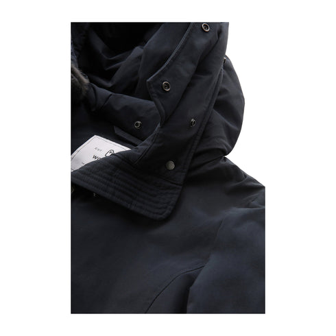 Woolrich Parka Parka Donna Double con collo in pelliccia Dark navy A24 - WOOLRICHCFWWOU0724FRUT0001 - DKN - S - Francavilla Moda